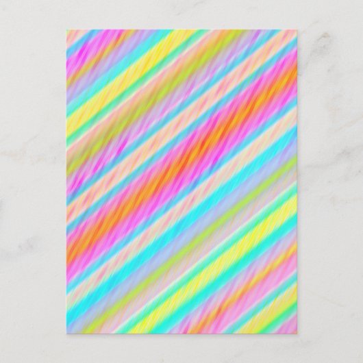 Frühlingsfarben Multi-Thread Digitale Kunst Postka Postkarte (Vorderseite)