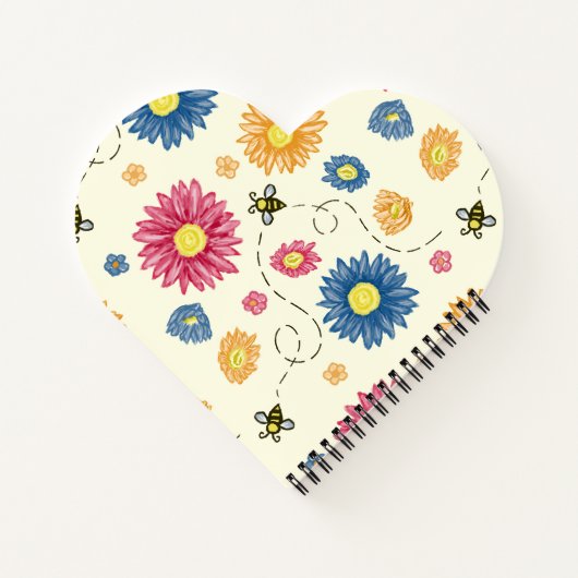 Frühlingsfarben Notizblock (Rückseite)