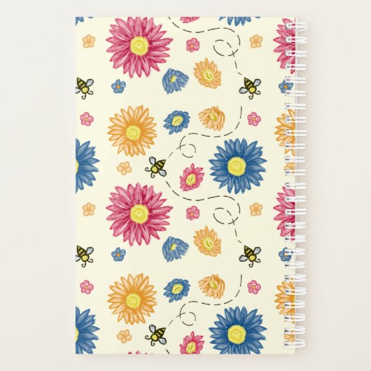 Frühlingsfarben Planer (Rückseite)