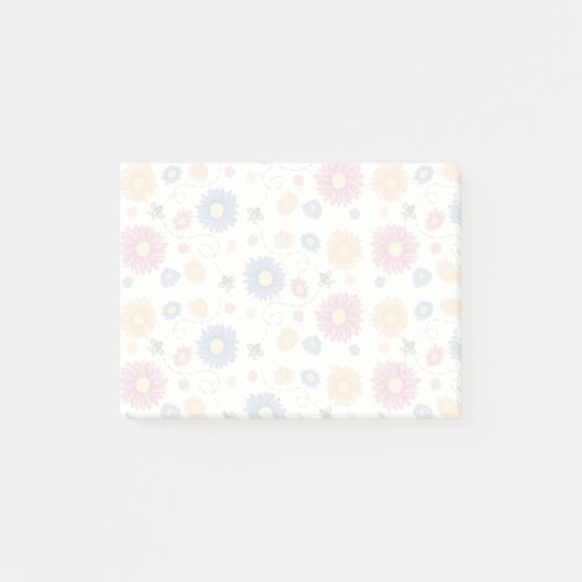 Frühlingsfarben Post-it Klebezettel (Vorderseite)