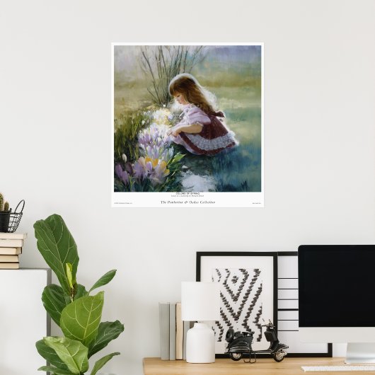 Frühlingsfarben Poster (Heimbüro)