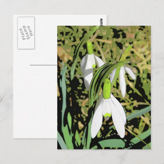 Frühlingsfarben Postkarte (Vorne/Hinten)