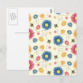 Frühlingsfarben Postkarte (Vorne/Hinten)