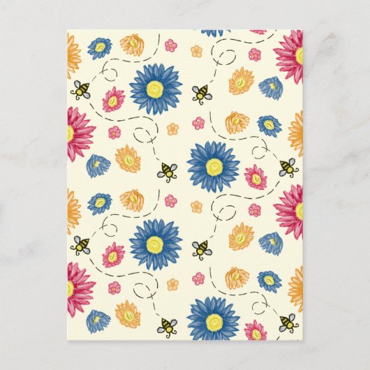 Frühlingsfarben Postkarte (Vorderseite)