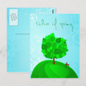 Frühlingsfarben, Postkarte (Vorne/Hinten)