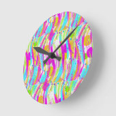FRÜHLINGSFARBEN RUNDE WANDUHR (Winkel)