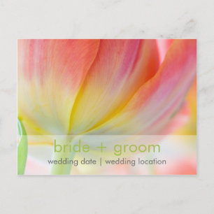 Frühlingsfarben ・ Save the Date Postkarte