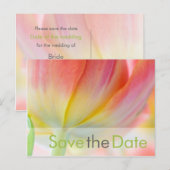 Frühlingsfarben ・ Save the Date Postkarte (Vorne/Hinten)