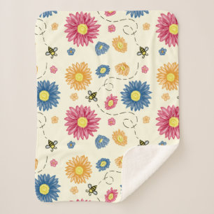 Frühlingsfarben Sherpadecke