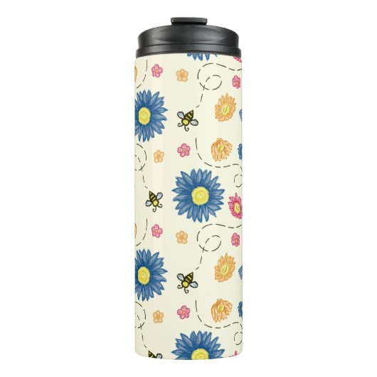 Frühlingsfarben Thermosbecher (Vorderseite)
