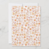 Frühlingsfarbene Blume Brautparty Blush Garden Einladung (Rückseite)