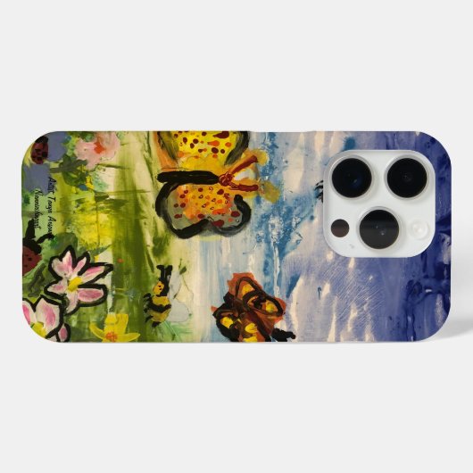 Frühlingsfarbenes Originalwerk Case-Mate iPhone Hülle (Rückseite (Horizontal))