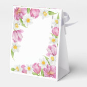 Frühlingsfarbige Blume Kindergeburtstag Geschenkschachtel (Rückseite)