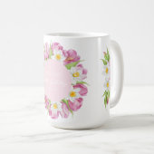 Frühlingsfarbige Blume Kindergeburtstag Kaffeetasse (VorderseiteRechts)