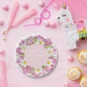 Frühlingsfarbige Blume Kindergeburtstag Pappteller (Party)