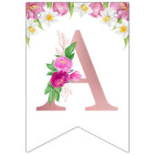 Frühlingsfarbige Blume Kindergeburtstag Wimpelkette (Dritte Fahne)