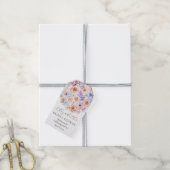 Frühlingsfarbige Blume Romantisches Brautparty Geschenkanhänger (Mit Garn)