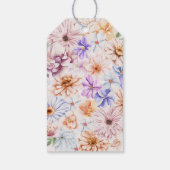 Frühlingsfarbige Blume Romantisches Brautparty Geschenkanhänger (Rückseite)