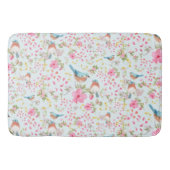 Frühlingsfarbige Vögel und Blume         Badematte (Vorderseite)