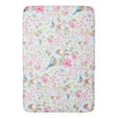 Frühlingsfarbige Vögel und Blume         Badematte (Vorderseite Vertikal)