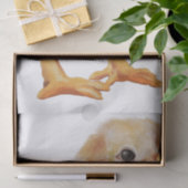 Frühlingsfarm Chick Watercolor Seidenpapier (Geschenk)