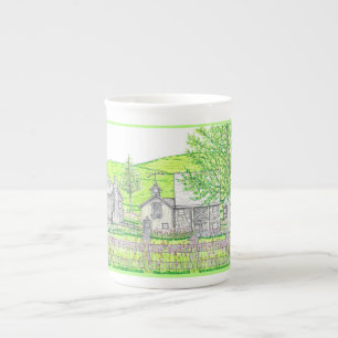 Frühlingsfarm Porzellan Tasse