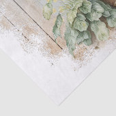 Frühlingsfarm Rooster Wasserfarbe Seidenpapier (Detail)