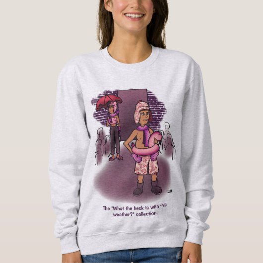 Frühlingsfashion Frauenahne Sweatshirt (Vorderseite)