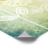 Frühlingsfeeplakat Poster (Ecke)