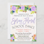 Frühlingsfeierliche Tanzveranstaltung Einladung (Vorderseite)