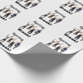 Frühlingsferien-Freundschaft Geschenkpapier (Ecke)