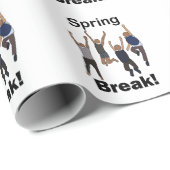 Frühlingsferien-Freundschaft Geschenkpapier (Rolleneckpunkt)