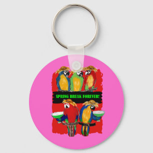 FRÜHLINGSFERIEN FÜR IMMER PAPAGEIEN SCHLÜSSELANHÄNGER