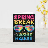 Frühlingsferien Hawaii 2026 Urlaubsreise Sungles Karte (Gelbe Blume)