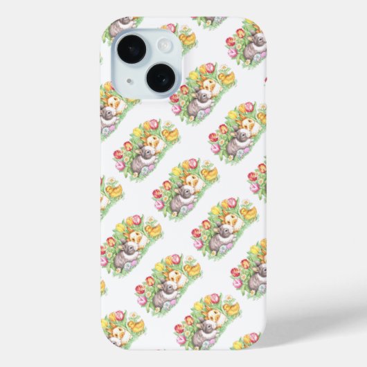 Frühlingsferien Osterhase Case-Mate iPhone Hülle (Rückseite)