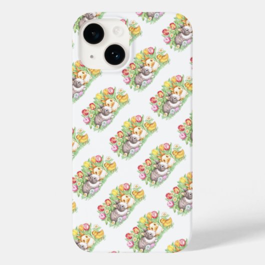 Frühlingsferien Ostern Bunny Case-Mate iPhone Hülle (Rückseite)
