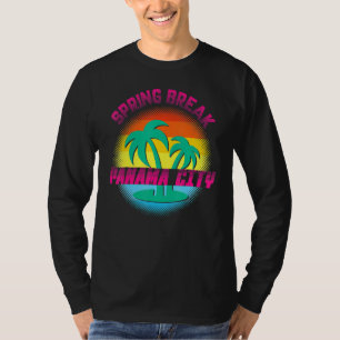 Frühlingsferien Panama City Sonnenuntergang Vintag T-Shirt
