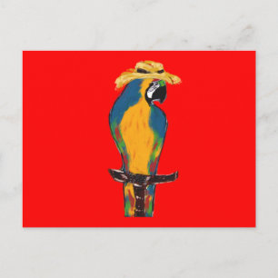 Frühlingsferien-Papageien Postkarte