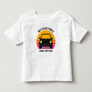 Frühlingsferien Roadtrip Sonnenuntergang Personali Kleinkind T-shirt