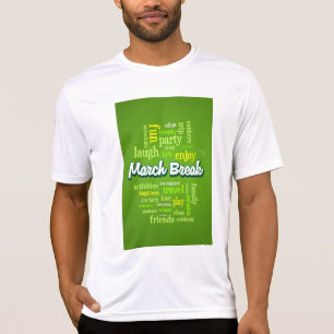 Frühlingsferien-Wortwolke-Typografie Schulferien T-Shirt