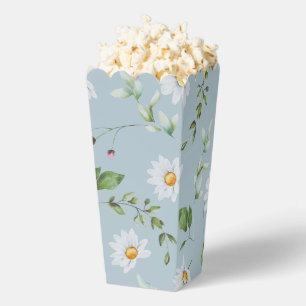 Frühlingsfest Blaue Gänseblümchen-Popcorn-Geschenk Geschenkschachtel