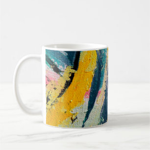Frühlingsfest. Farbige Texturmalerei. Ab Kaffeetasse