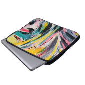 Frühlingsfest. Farbige Texturmalerei. Ab Laptopschutzhülle (Vorne Knopf)