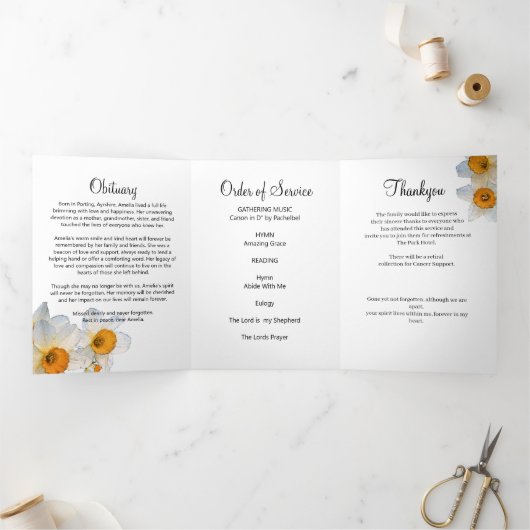 Frühlingsfest Feiern des Lebensprogramms Dreifach Gefaltete Ankündigung (Innenseite)