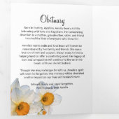 Frühlingsfest Feiern des Lebensprogramms Dreifach Gefaltete Ankündigung (Innen Erste Seite)