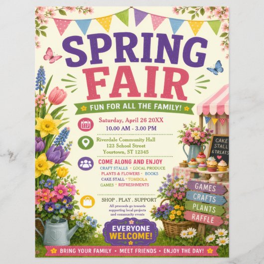 Frühlingsfest Flyer (Vorne)