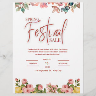 Frühlingsfest Flyer, Frühlingsfest Flyer, Frühling Flyer