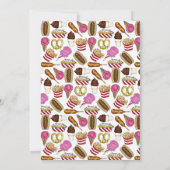 Frühlingsfest Karneval Festival Rosa Baumwolle Bon Einladung (Rückseite)