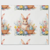 Frühlingsfest - Osterhase Geschenkpapier (Flach)