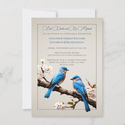 Frühlingsfest Probe Dinner Einladung (Vorderseite)